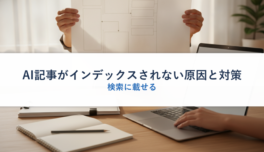 AI記事がインデックスされない原因と対策｜検索に載せる