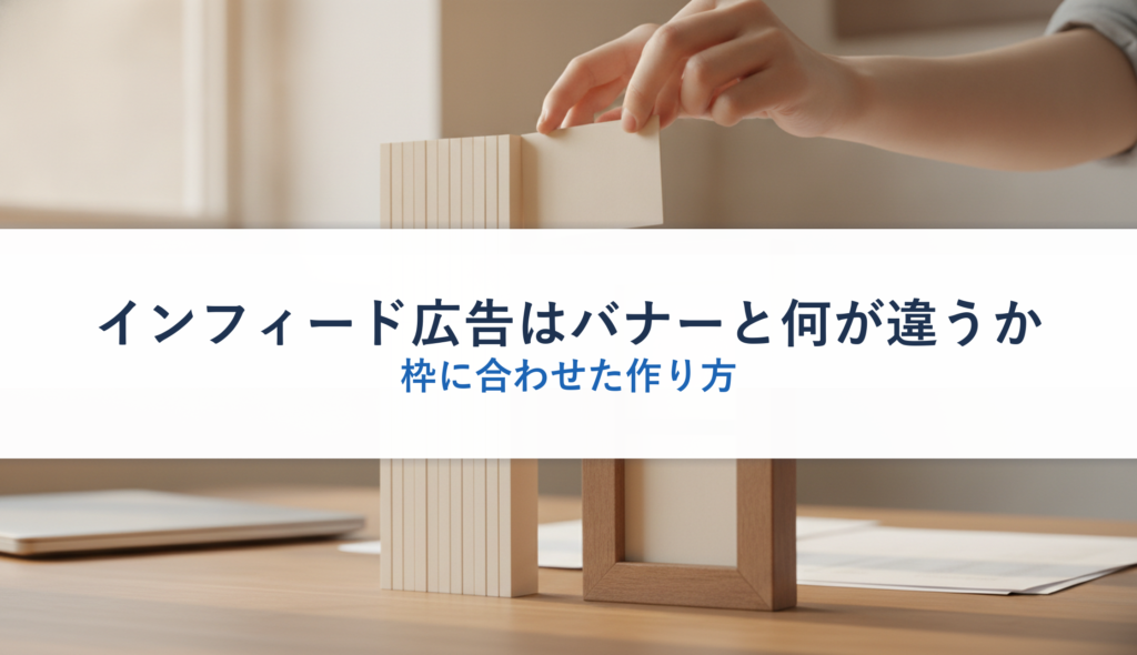 インフィード広告はバナーと何が違うか｜枠に合わせた作り方