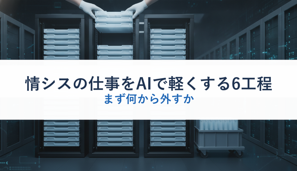 情シスの仕事をAIで軽くする6工程｜まず何から外すか