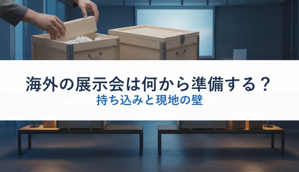 海外の展示会は何から準備する？｜持ち込みと現地の壁