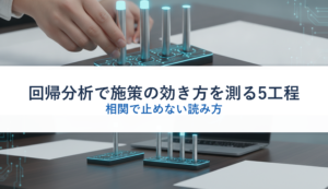 回帰分析で施策の効き方を測る5工程｜相関で止めない読み方
