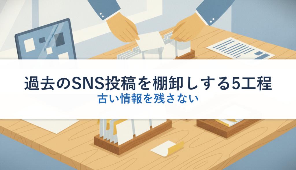 過去のSNS投稿を棚卸しする5工程｜古い情報を残さない