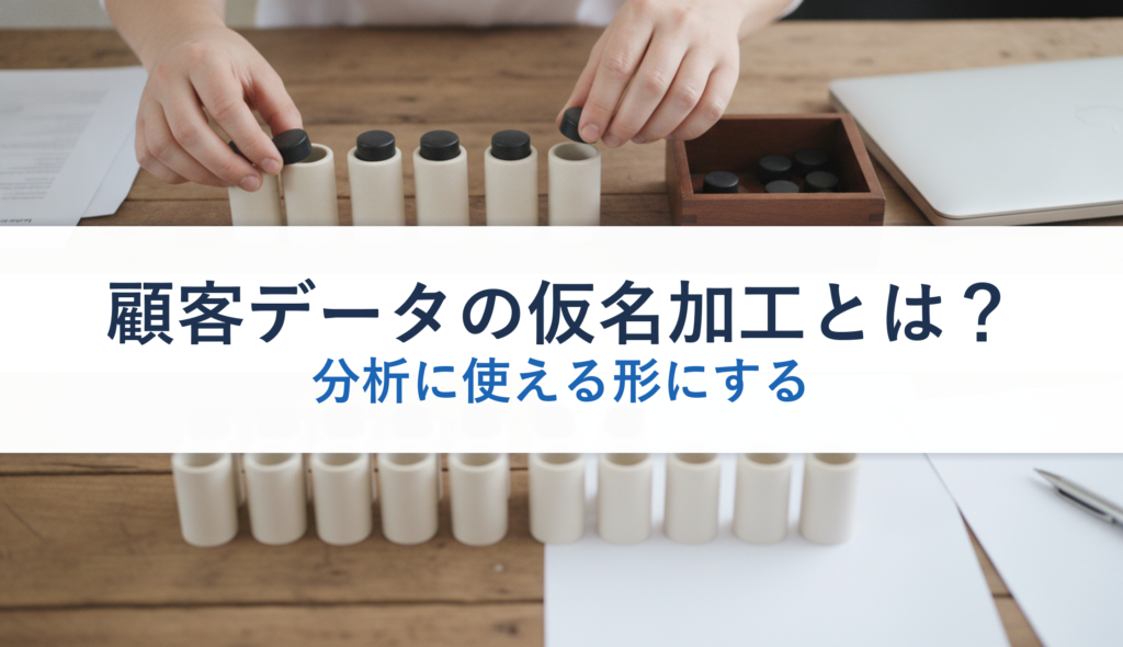 顧客データの仮名加工とは？｜分析に使える形にする