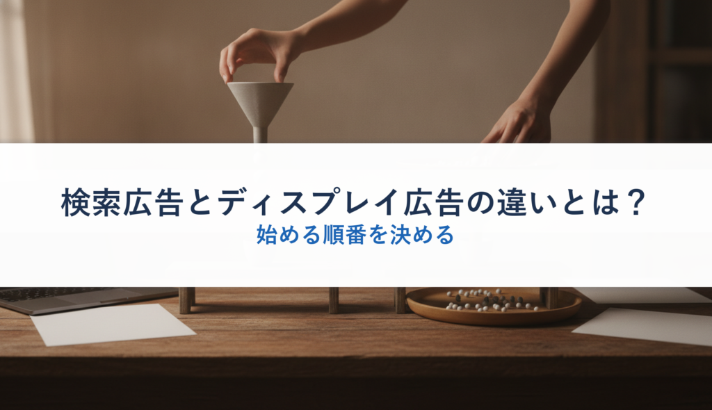 検索広告とディスプレイ広告の違いとは？｜始める順番を決める