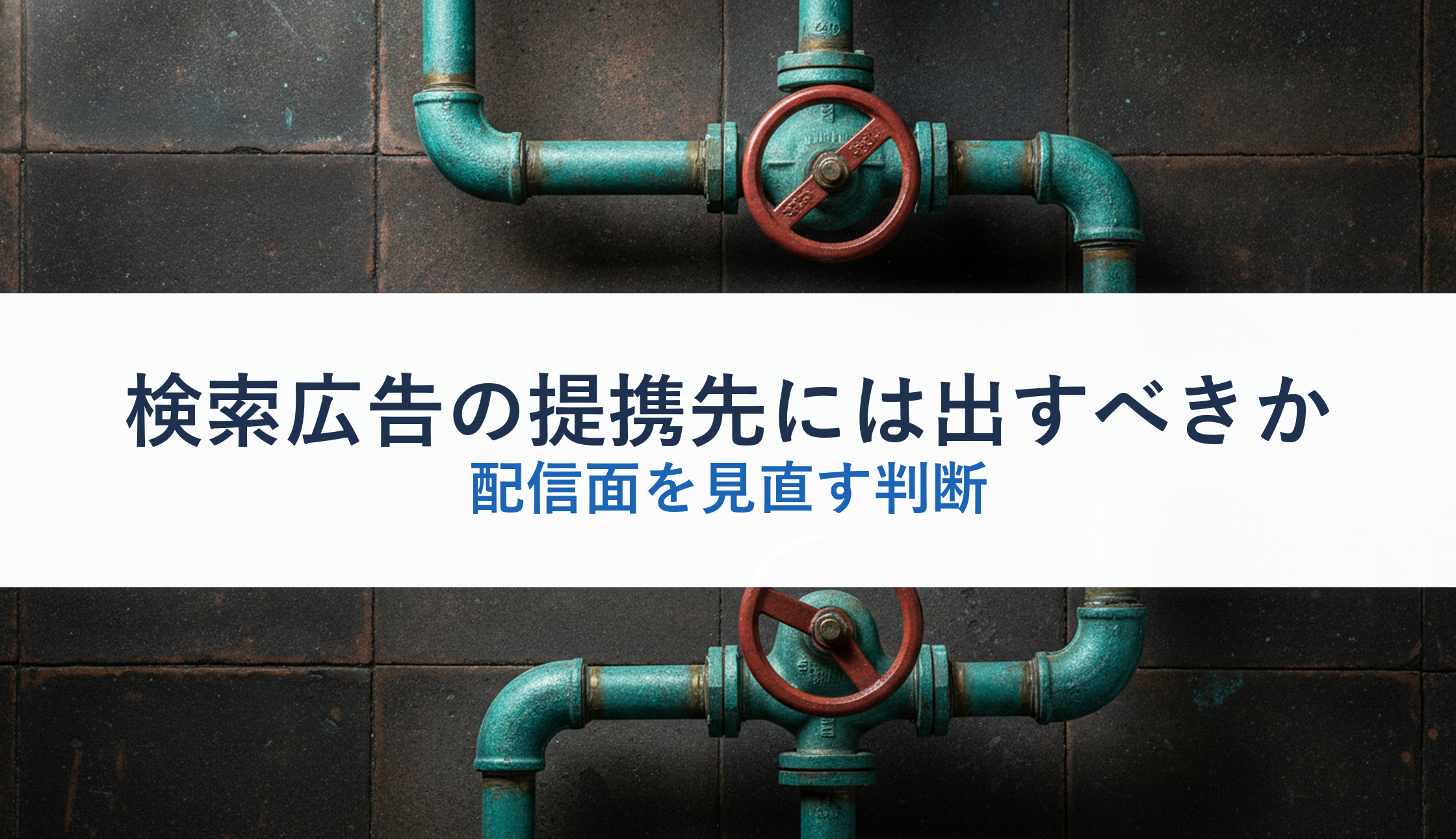 検索広告の提携先には出すべきか｜配信面を見直す判断