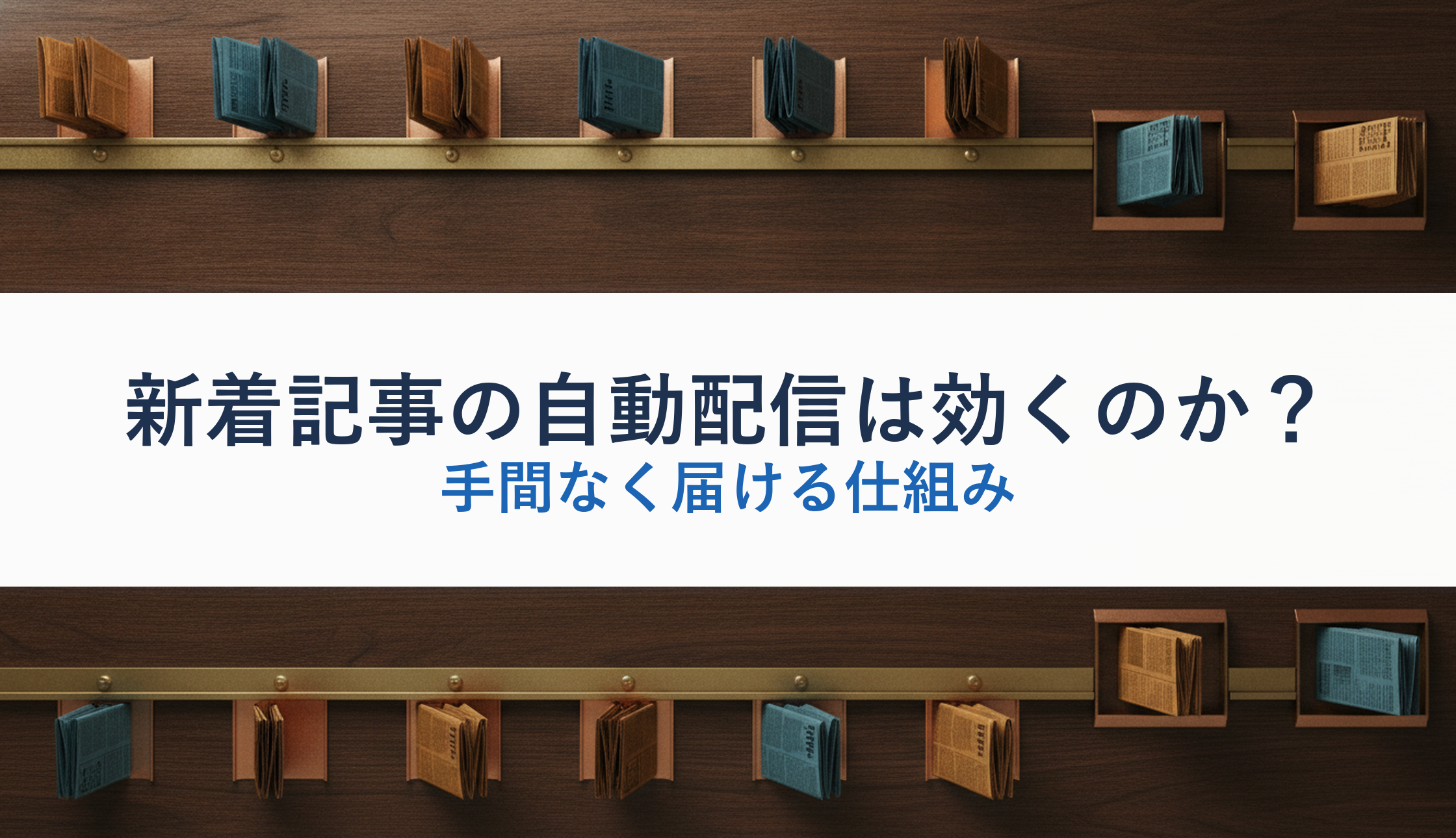 新着記事の自動配信は効くのか?|手間なく届ける仕組み