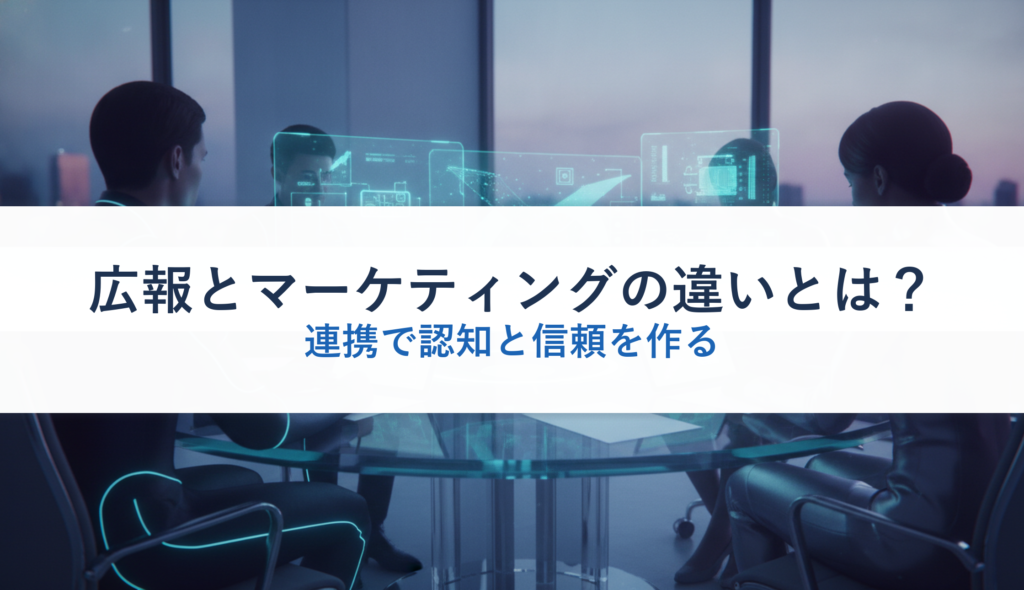 広報とマーケティングの違いとは？｜連携で認知と信頼を作る