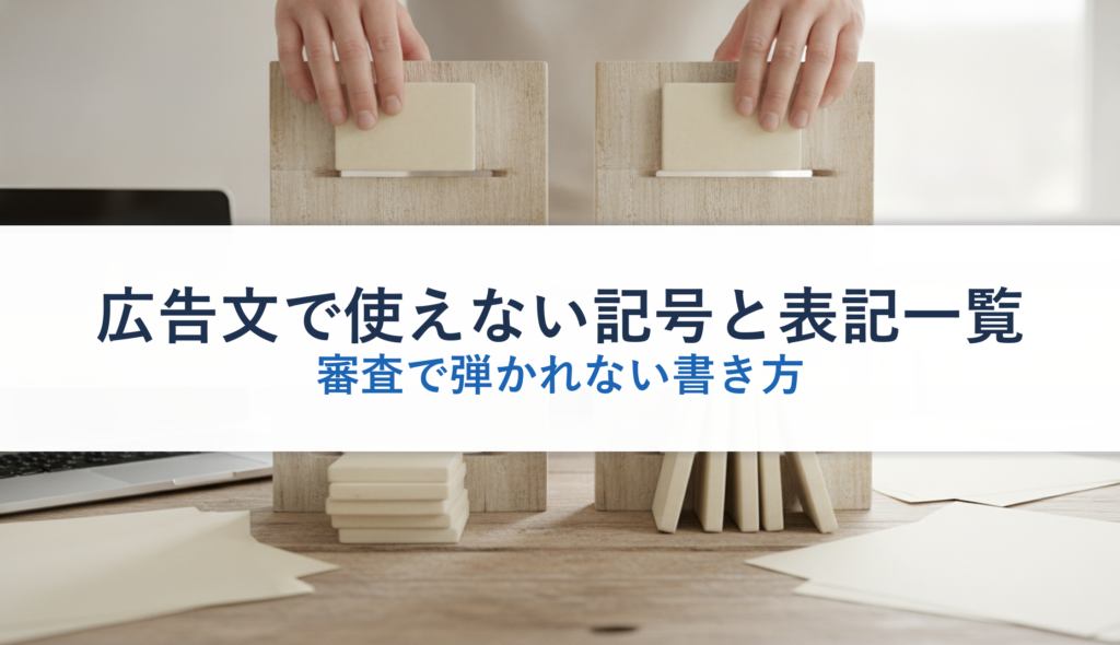 広告文で使えない記号と表記一覧｜審査で弾かれない書き方
