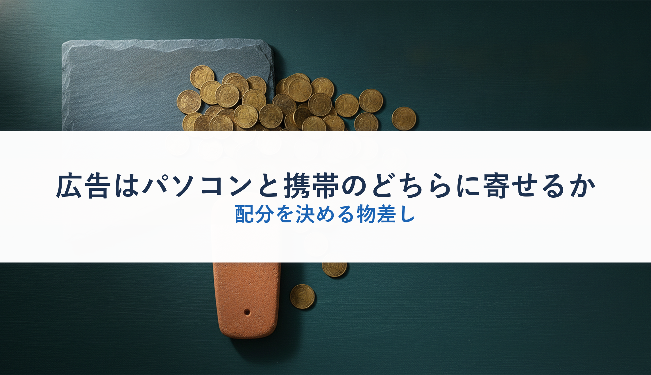 広告はパソコンと携帯のどちらに寄せるか|配分を決める物差し