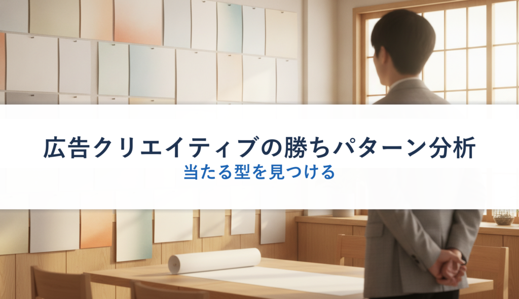 広告クリエイティブの勝ちパターン分析｜当たる型を見つける