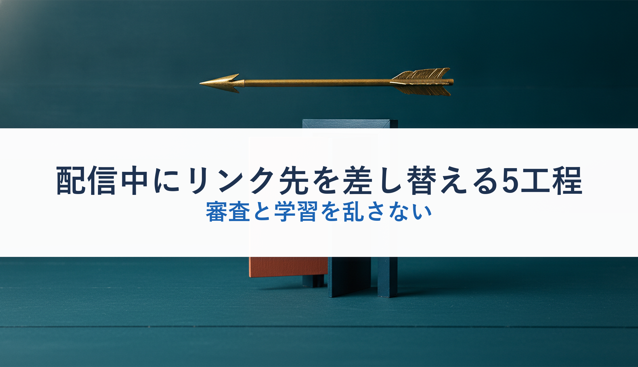 配信中にリンク先を差し替える5工程｜審査と学習を乱さない