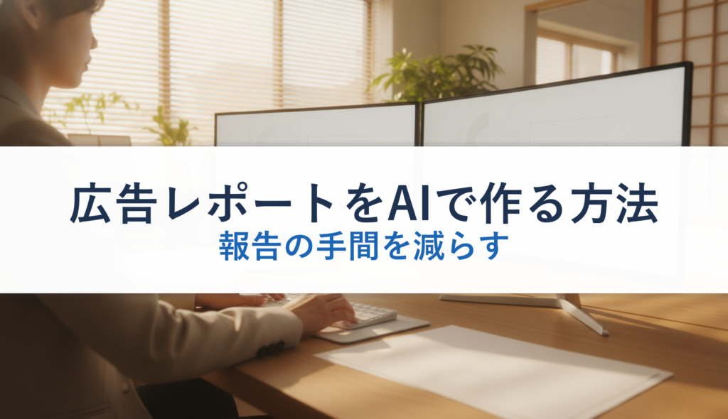 広告レポートをAIで作る方法｜報告の手間を減らす
