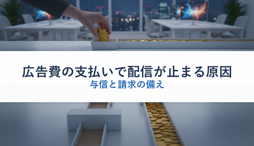 広告費の支払いで配信が止まる原因｜与信と請求の備え