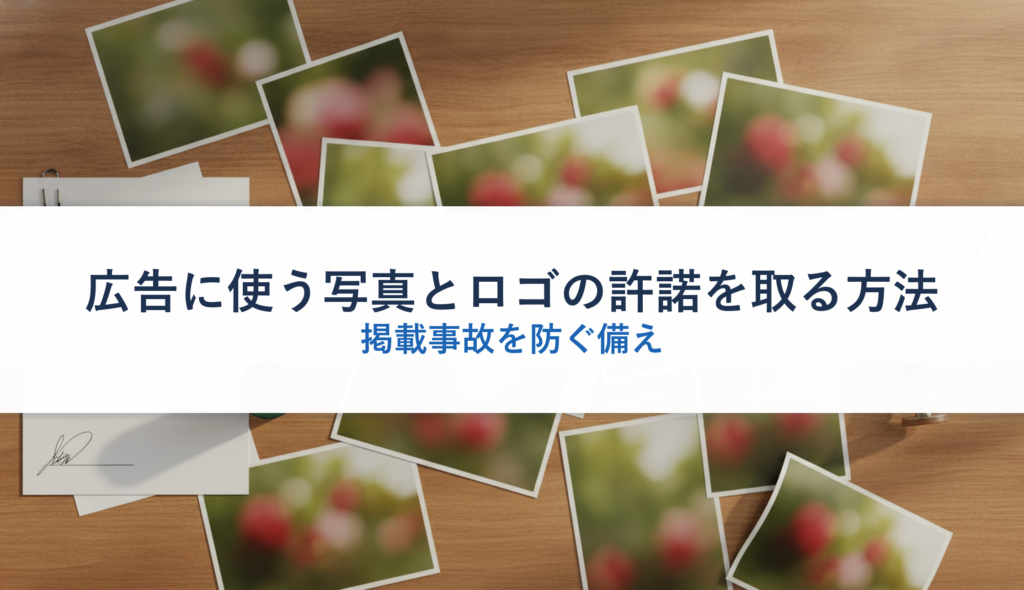 広告に使う写真とロゴの許諾を取る方法｜掲載事故を防ぐ備え