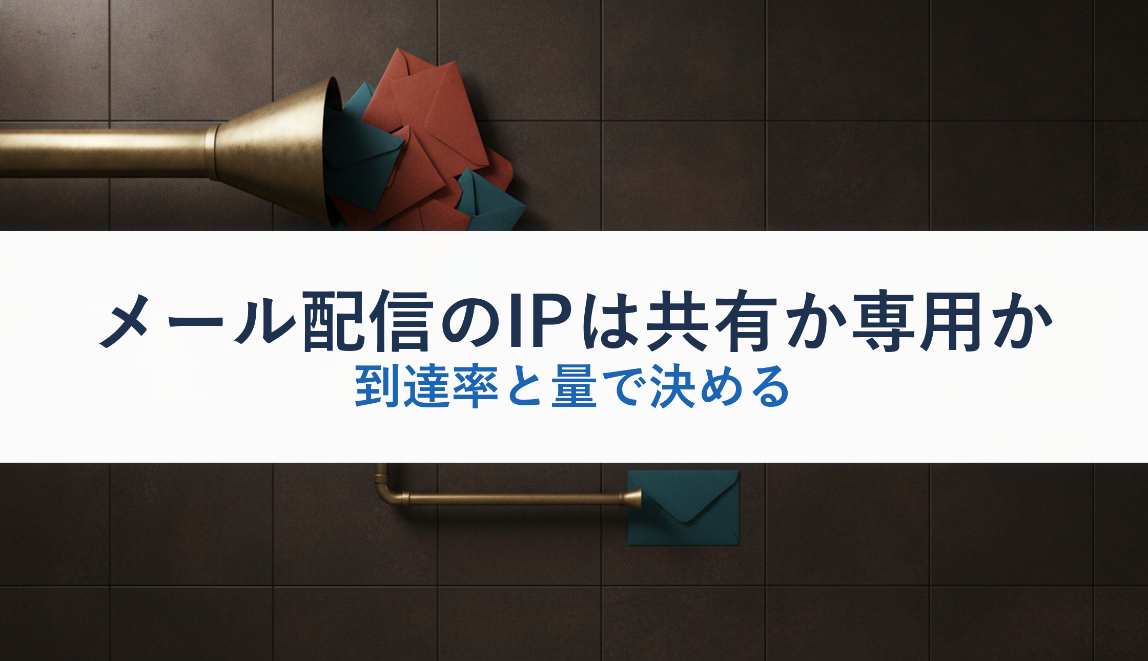 メール配信のIPは共有か専用か｜到達率と量で決める
