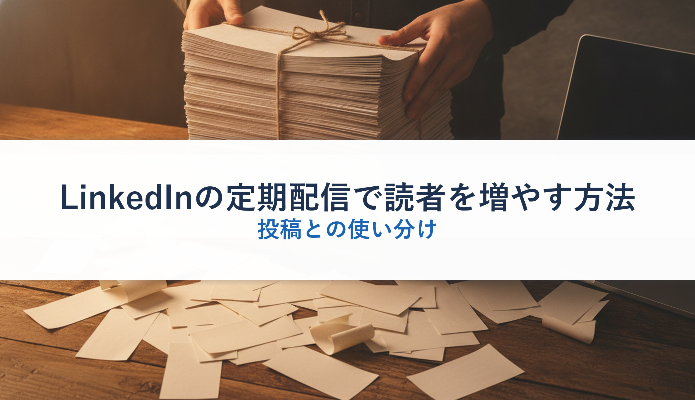 LinkedInの定期配信で読者を増やす方法｜投稿との使い分け