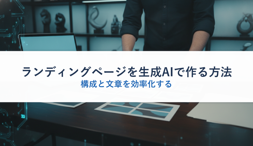 ランディングページを生成AIで作る方法｜構成と文章を効率化する