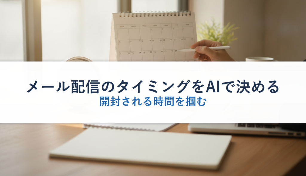 メール配信のタイミングをAIで決める｜開封される時間を掴む