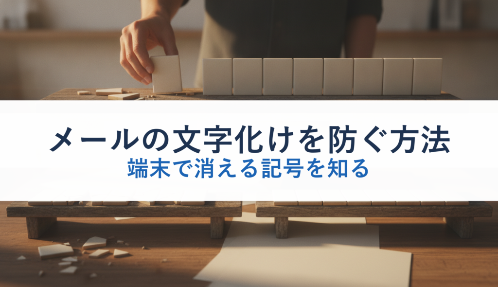 メールの文字化けを防ぐ方法｜端末で消える記号を知る