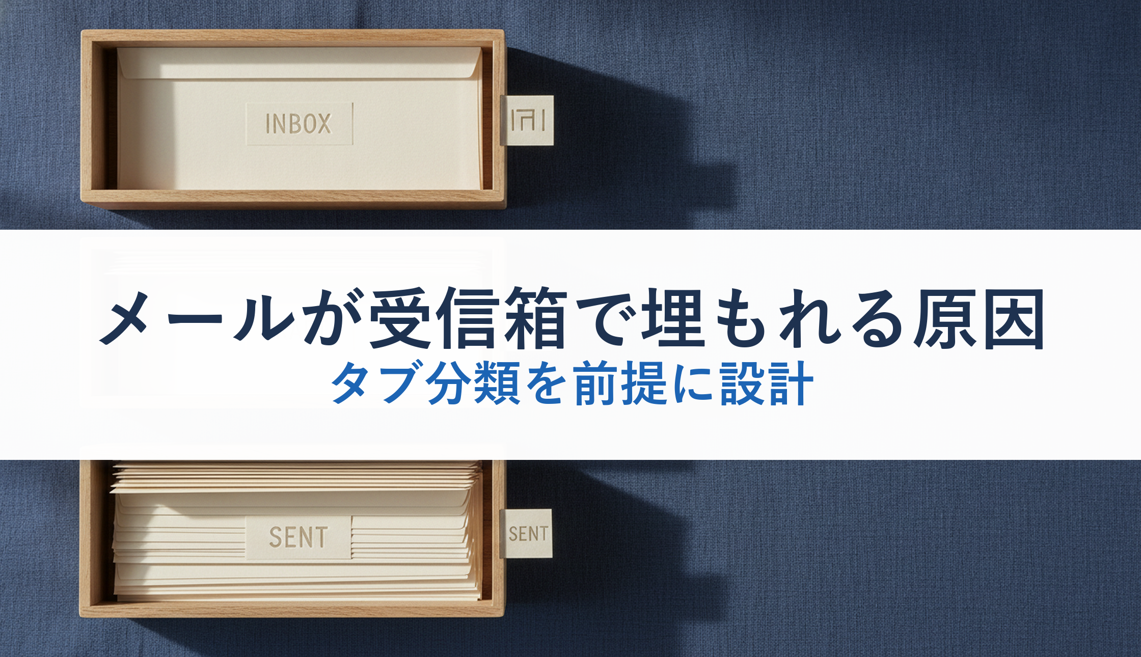 メールが受信箱で埋もれる原因｜タブ分類を前提に設計