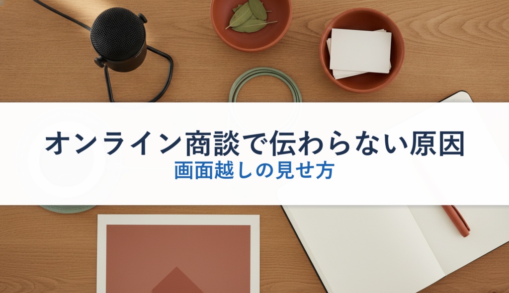 オンライン商談で伝わらない原因｜画面越しの見せ方