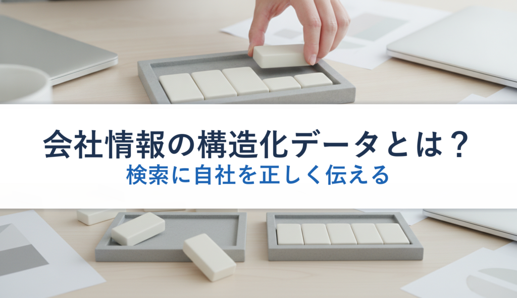会社情報の構造化データとは？｜検索に自社を正しく伝える
