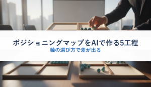 ポジショニングマップをAIで作る5工程｜軸の選び方で差が出る