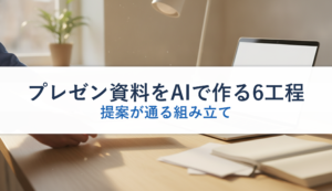 プレゼン資料をAIで作る6工程｜提案が通る組み立て