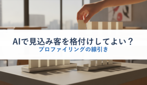 AIで見込み客を格付けしてよい？｜プロファイリングの線引き