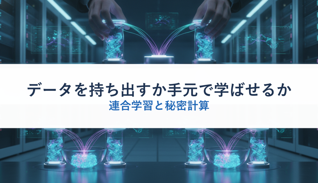 データを持ち出すか手元で学ばせるか｜連合学習と秘密計算