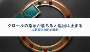 クロールの指示が落ちると巡回は止まる｜12時間と30日の境目