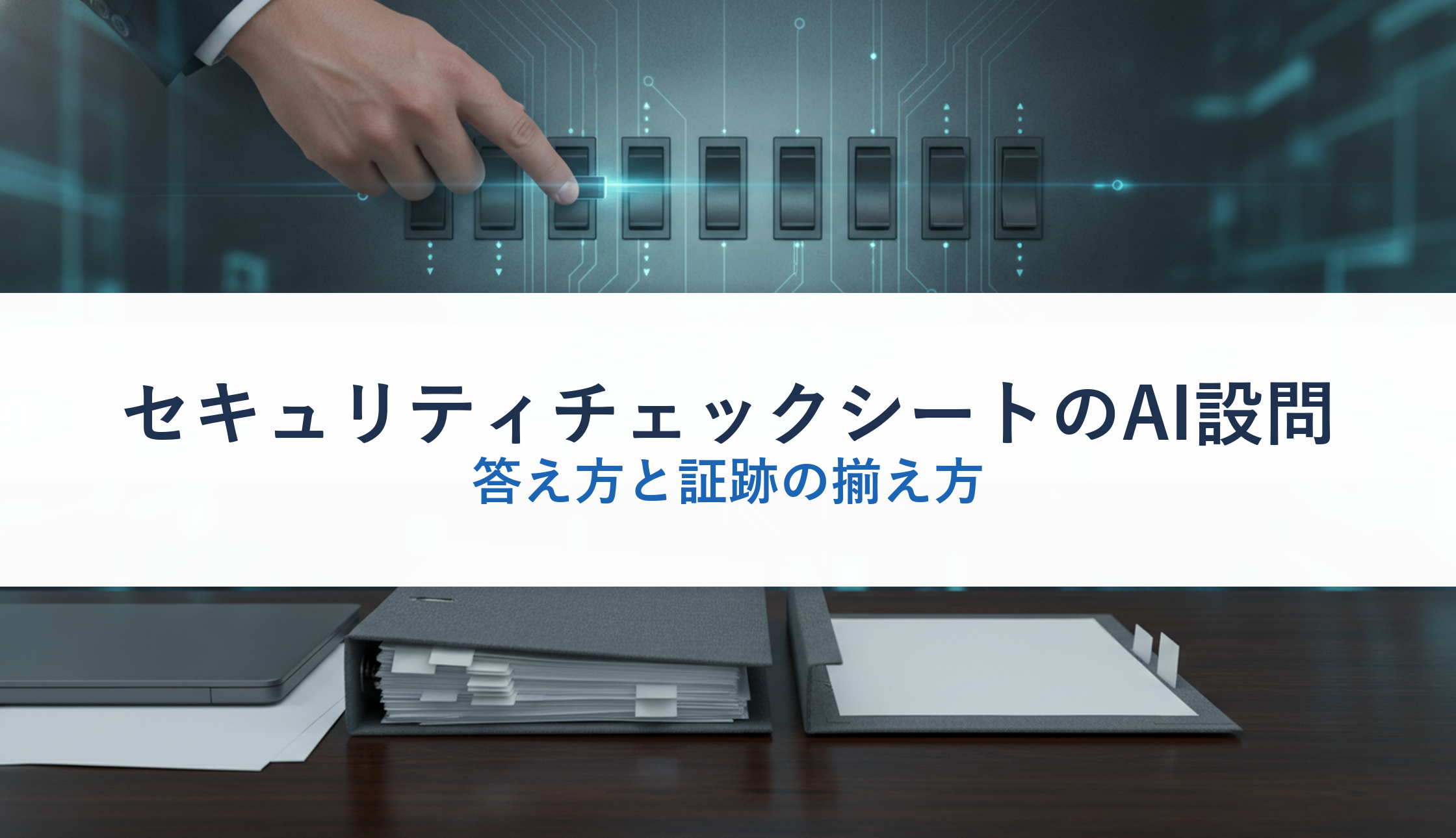 セキュリティチェックシートのAI設問｜答え方と証跡の揃え方