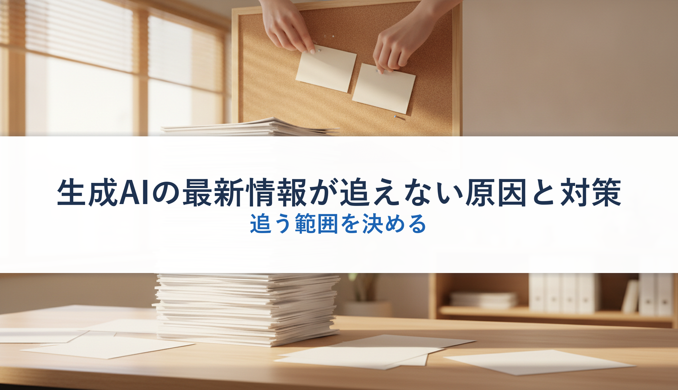 生成AIの最新情報が追えない原因と対策|追う範囲を決める