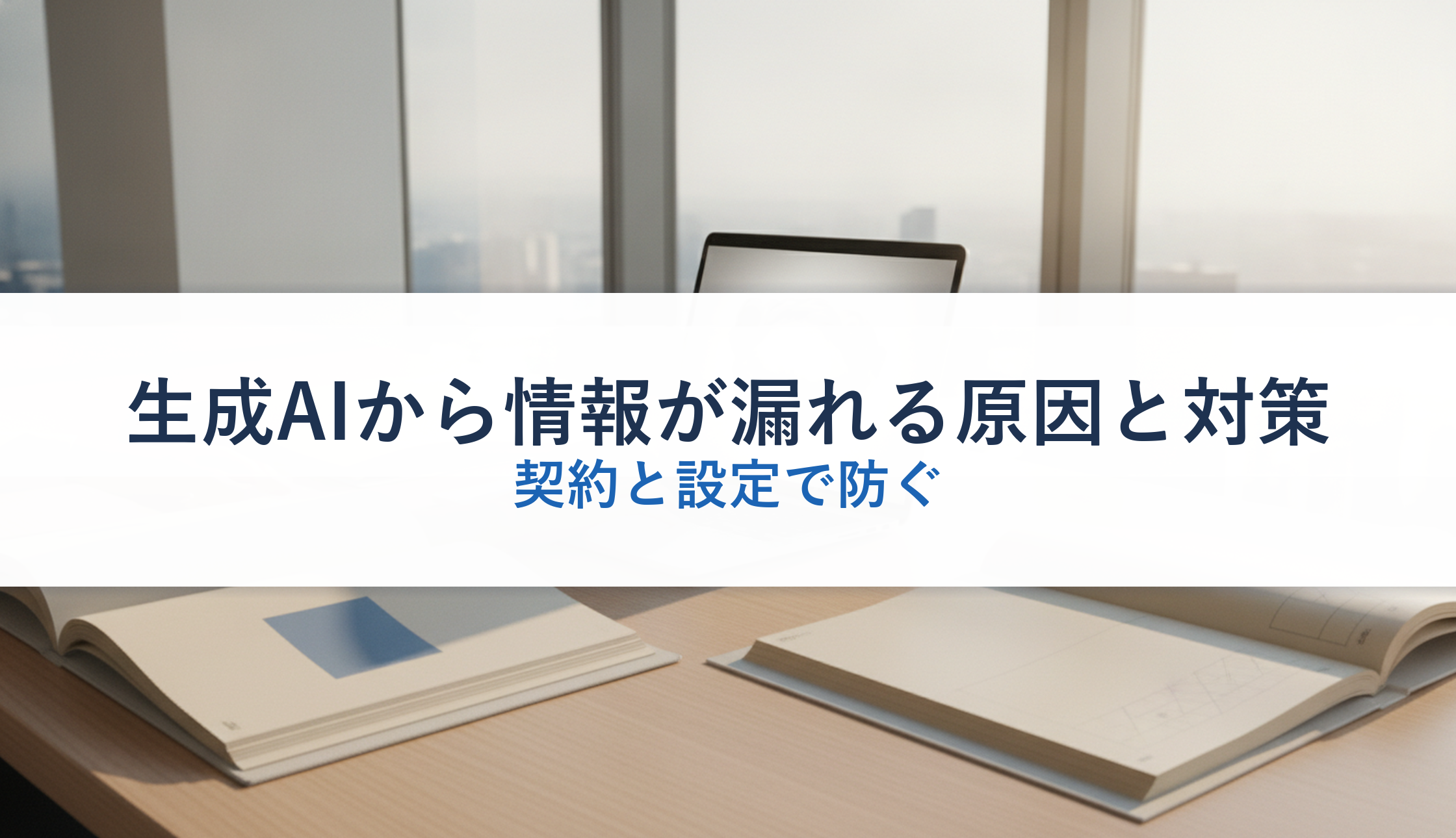 生成AIから情報が漏れる原因と対策｜契約と設定で防ぐ