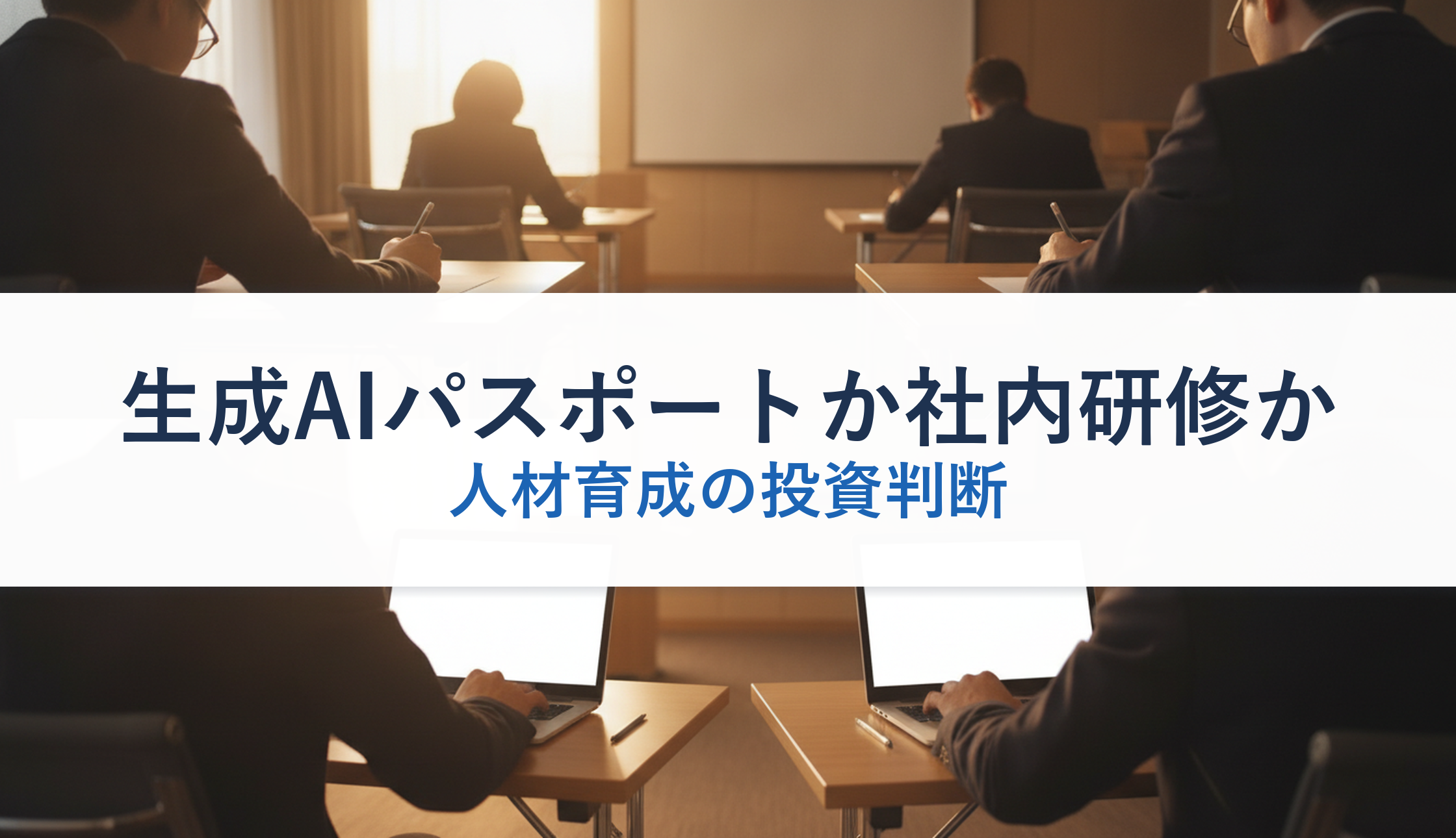 生成AIパスポートか社内研修か｜人材育成の投資判断