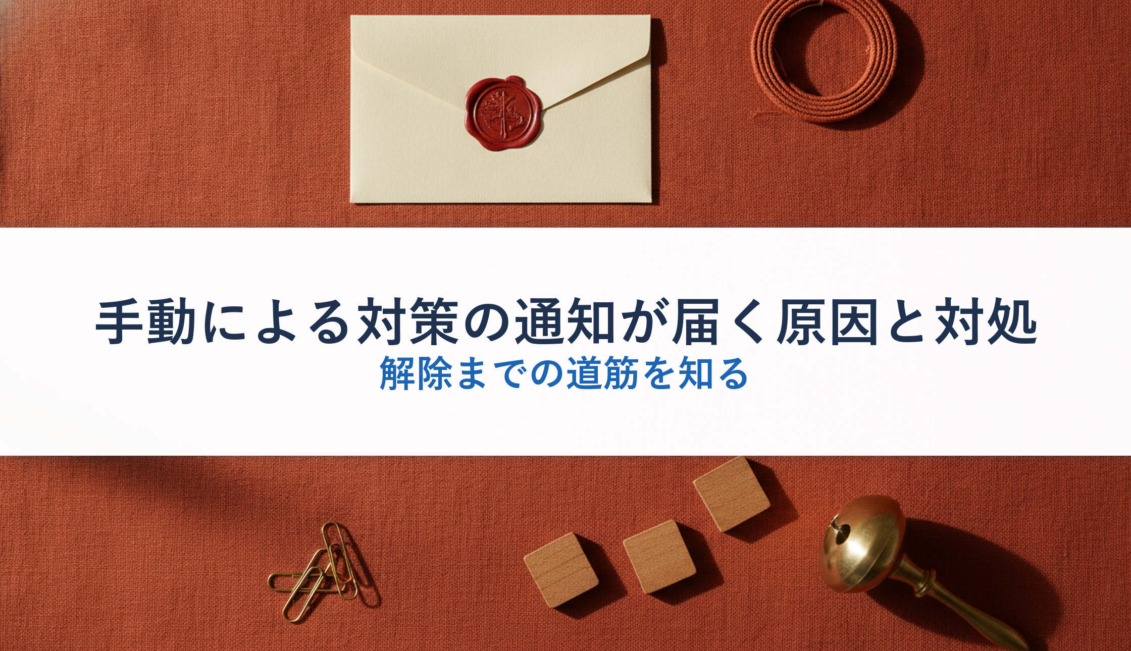 手動による対策の通知が届く原因と対処｜解除までの道筋を知る