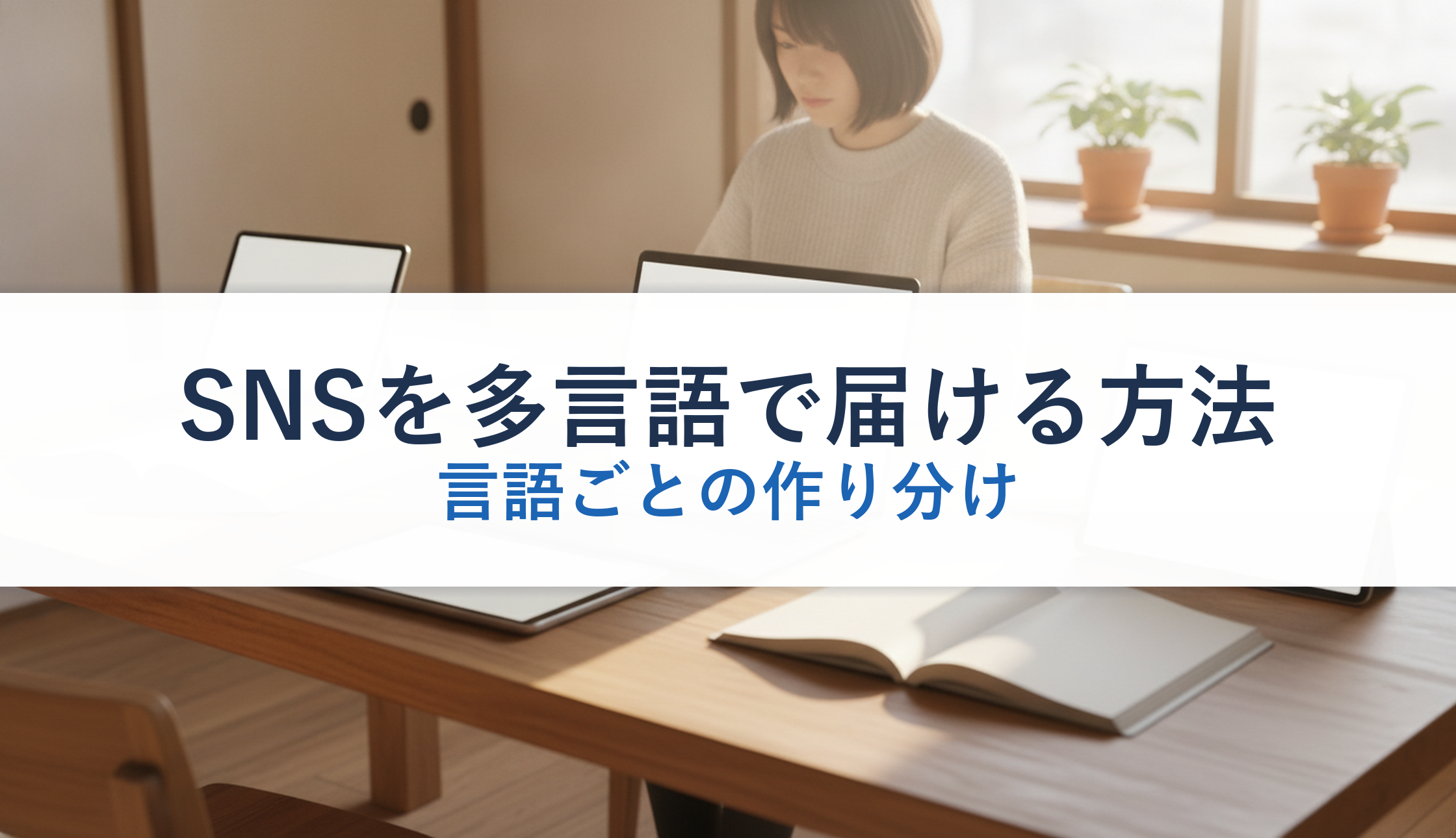 SNSを多言語で届ける方法｜言語ごとの作り分け