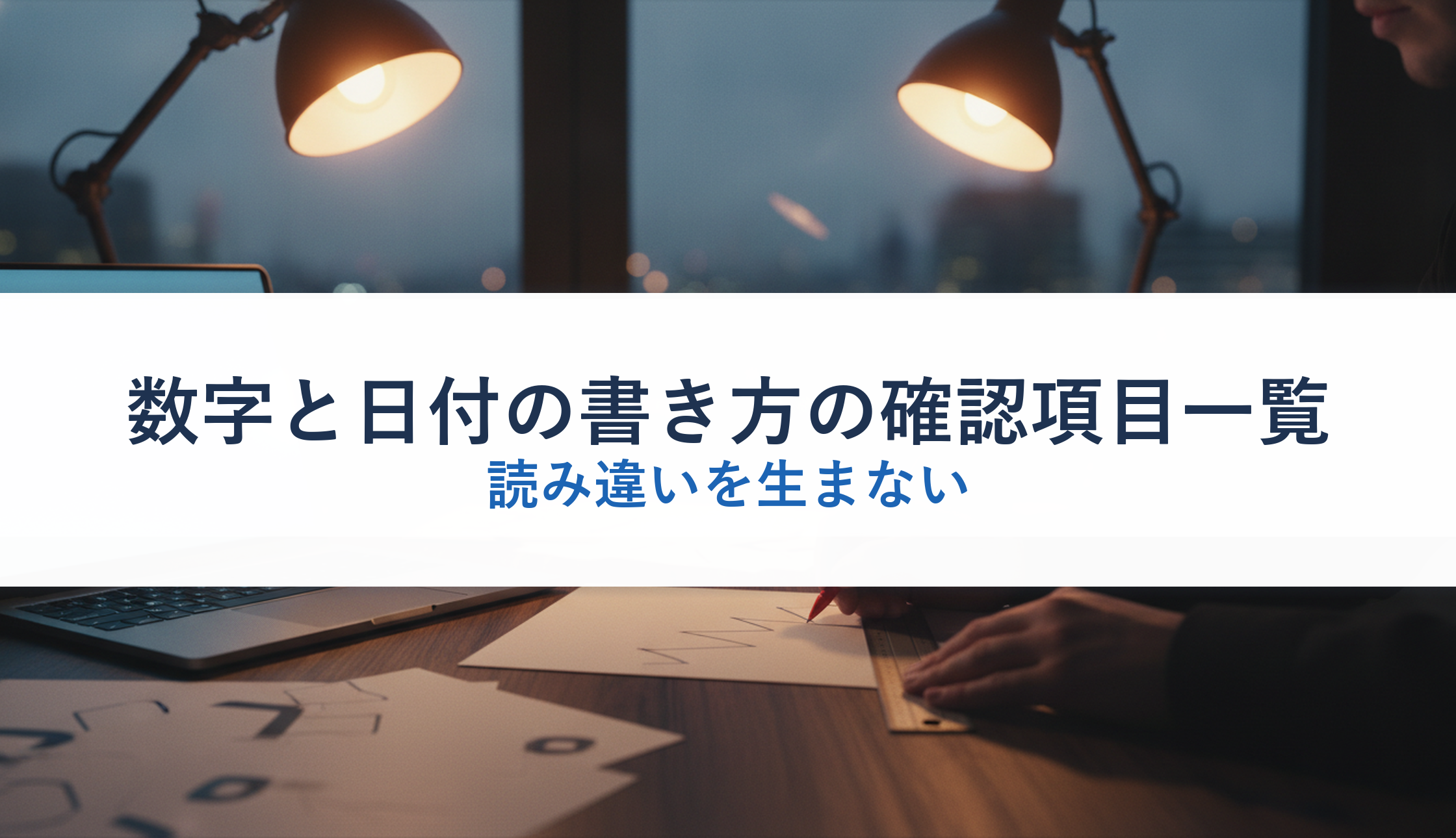数字と日付の書き方の確認項目一覧|読み違いを生まない