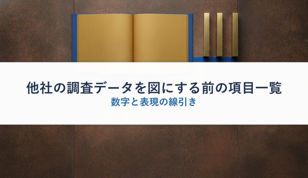 他社の調査データを図にする前の項目一覧｜数字と表現の線引き