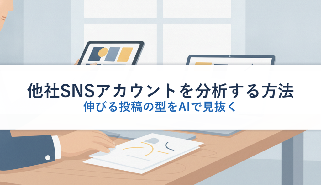 他社SNSアカウントを分析する方法｜伸びる投稿の型をAIで見抜く
