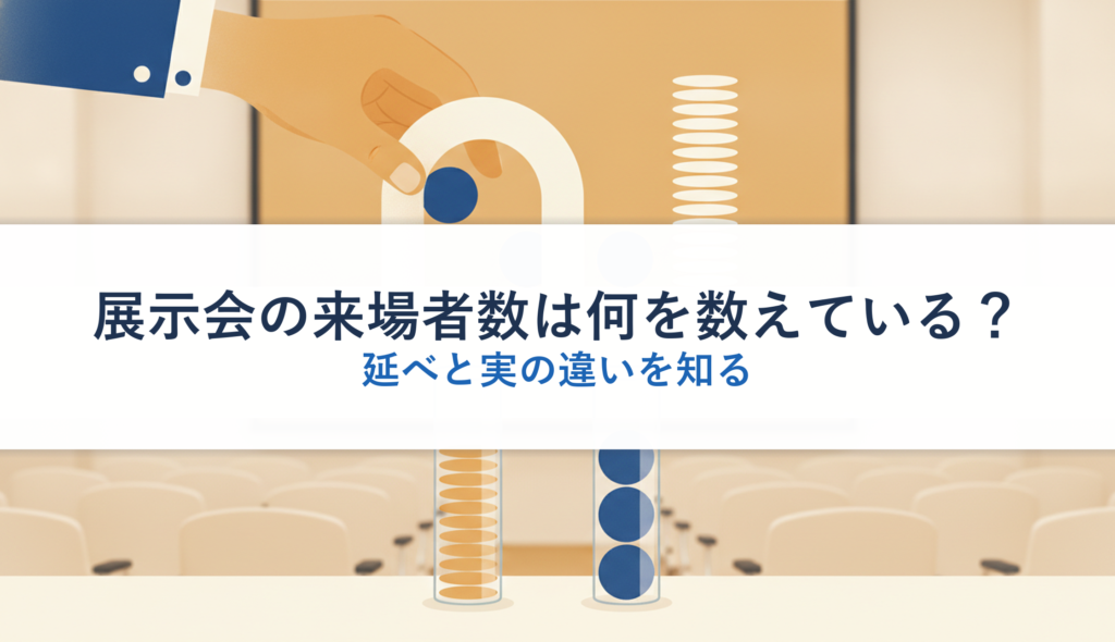 展示会の来場者数は何を数えている？｜延べと実の違いを知る