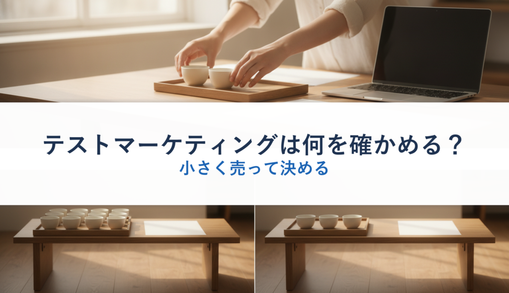 テストマーケティングは何を確かめる？｜小さく売って決める