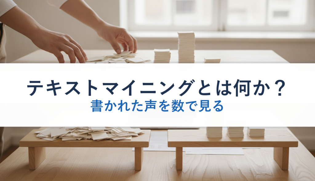 テキストマイニングとは何か？｜書かれた声を数で見る