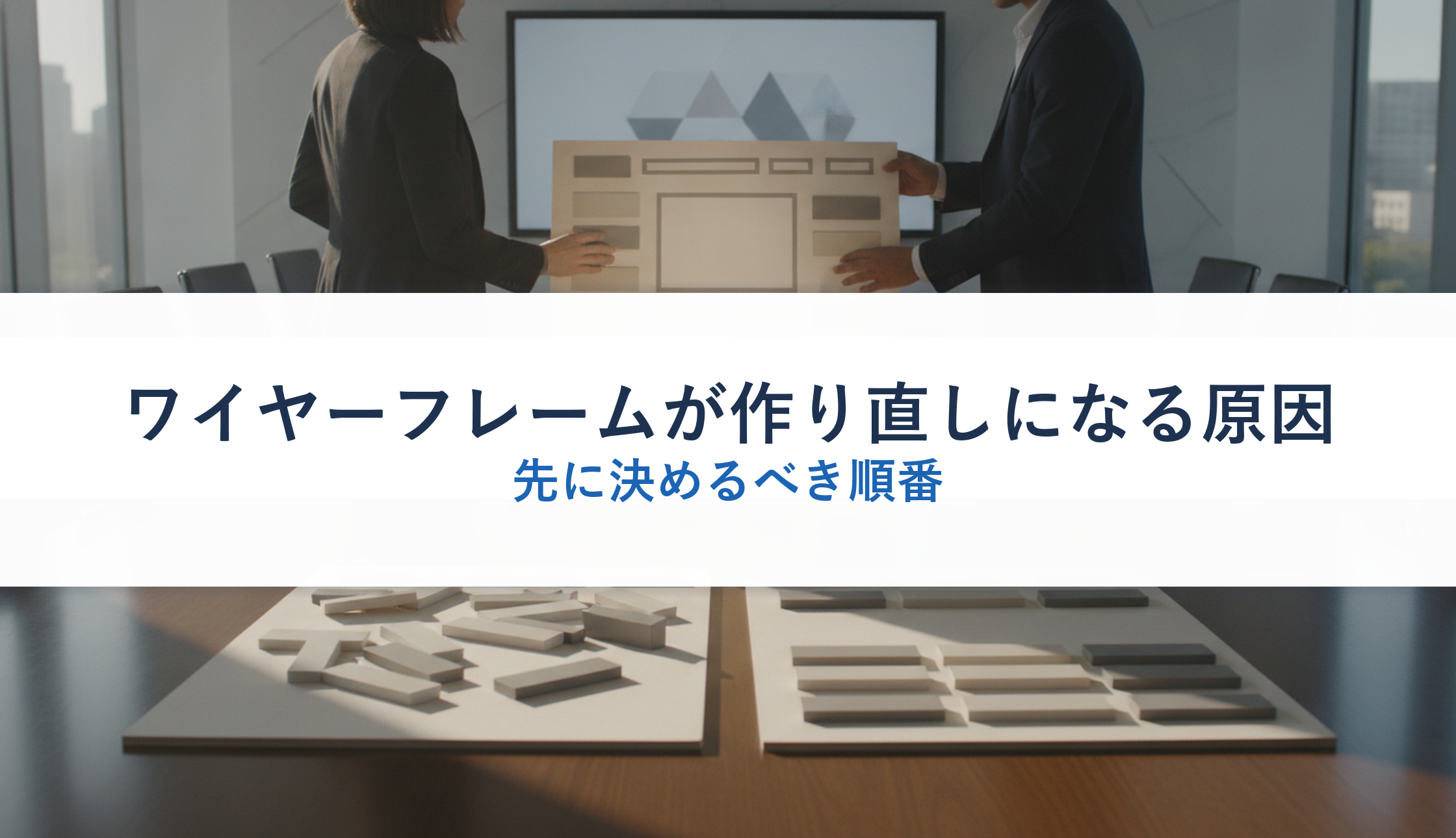 ワイヤーフレームが作り直しになる原因｜先に決めるべき順番