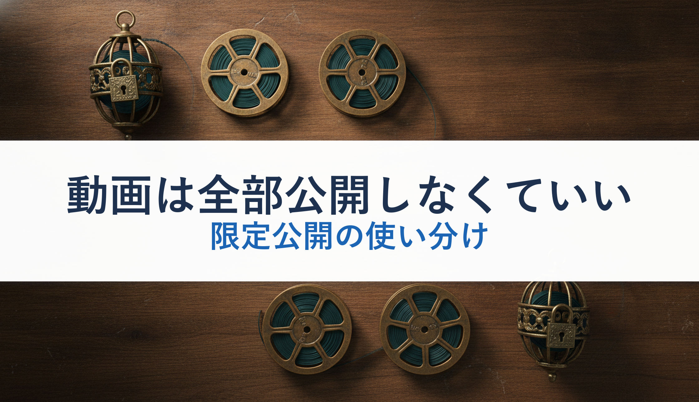 動画は全部公開しなくていい｜限定公開の使い分け