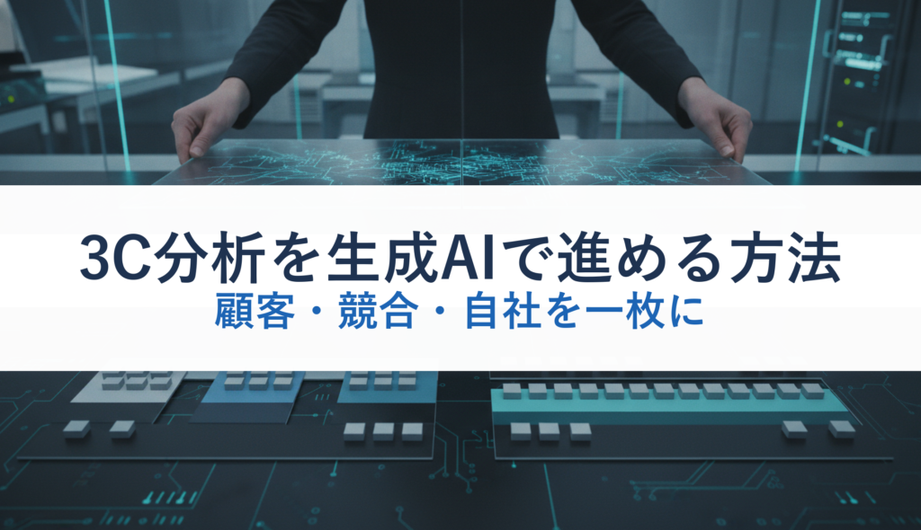 3C分析を生成AIで進める方法｜顧客・競合・自社を一枚に
