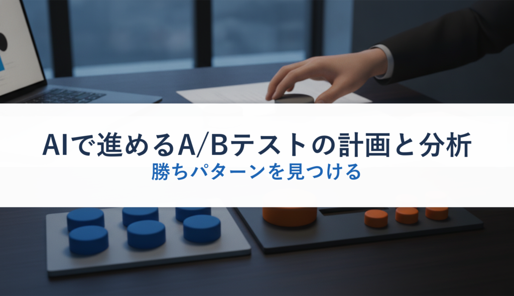 AIで進めるA/Bテストの計画と分析｜勝ちパターンを見つける