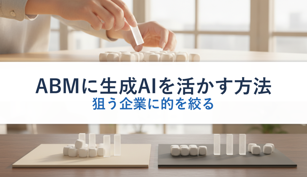 ABMに生成AIを活かす方法｜狙う企業に的を絞る