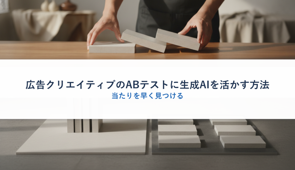 広告クリエイティブのABテストに生成AIを活かす方法｜当たりを早く見つける