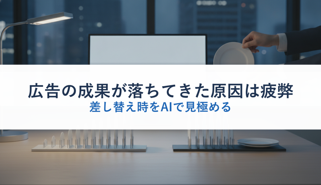 広告の成果が落ちてきた原因は疲弊｜差し替え時をAIで見極める